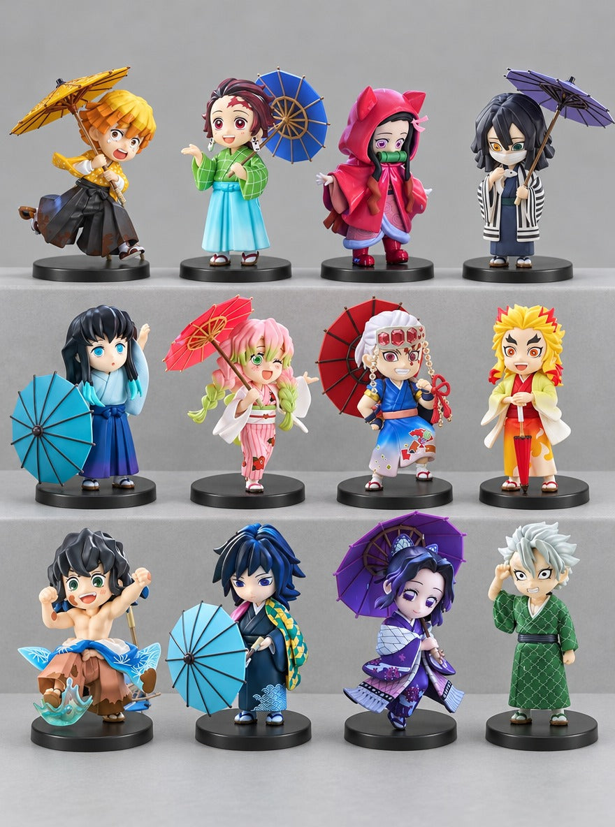 Rainy Day Parasol Mini Figure – All designs – all 12 figures | Demon Slayer