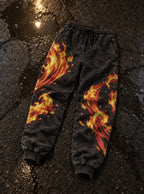 Flame Breathing Joggers – Flame Breathing Joggers – flat-lay | Demon Slayer