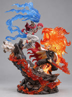 Rengoku vs Akaza Diorama Figure – left side view | Demon Slayer