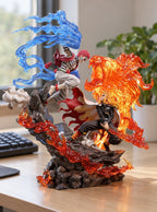 Rengoku vs Akaza Diorama Figure – on a desk | Demon Slayer