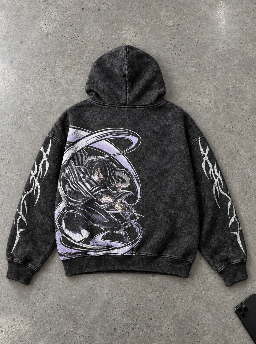 Serpent Hashira – Hoodie – flat-lay | Demon Slayer
