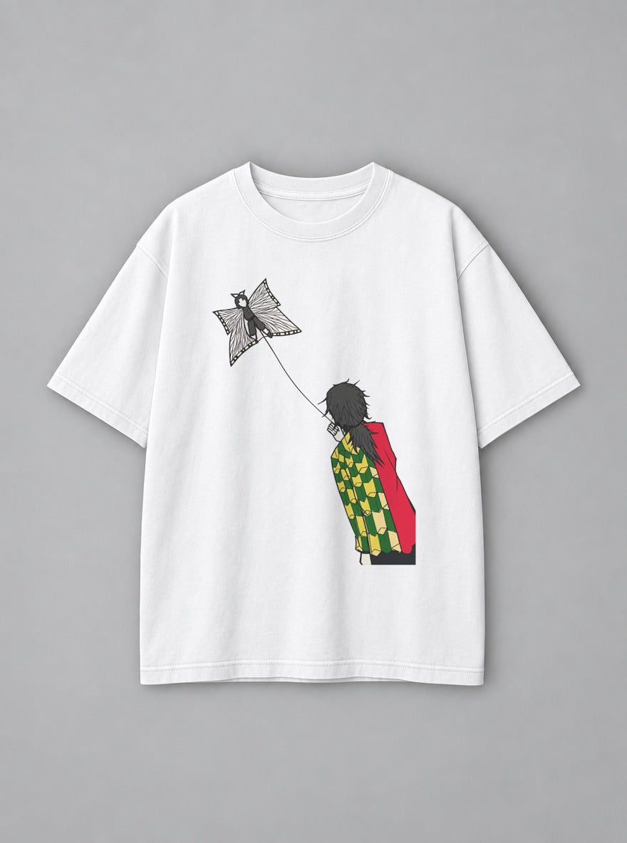 Shinobu Kite – White Tee – mockup | Demon Slayer