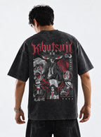 Kibutsuji Muzan – Black T-Shirt – model shot | Demon Slayer