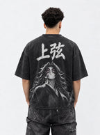 Upper Rank One – Black T-Shirt – model shot | Demon Slayer