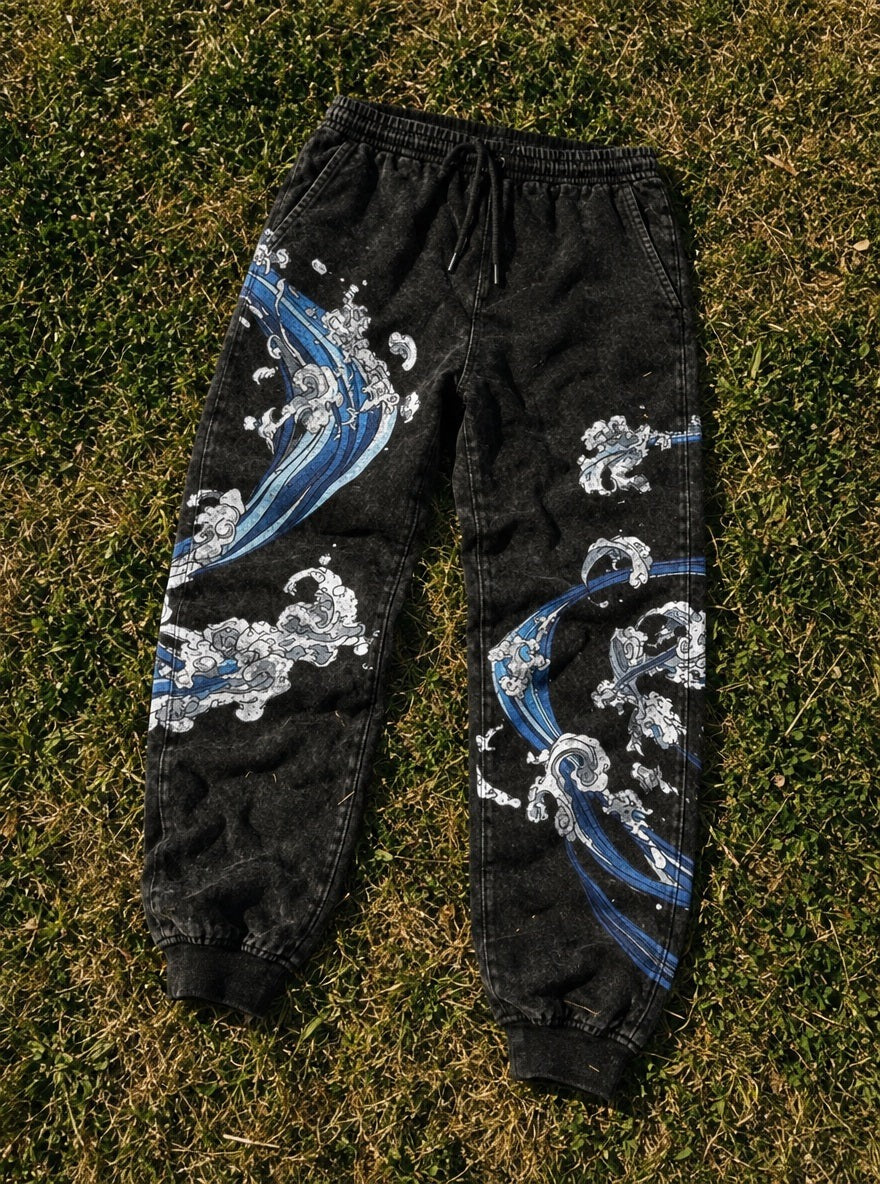 Water Breathing Joggers – Water Breathing Joggers – flat-lay | Demon Slayer
