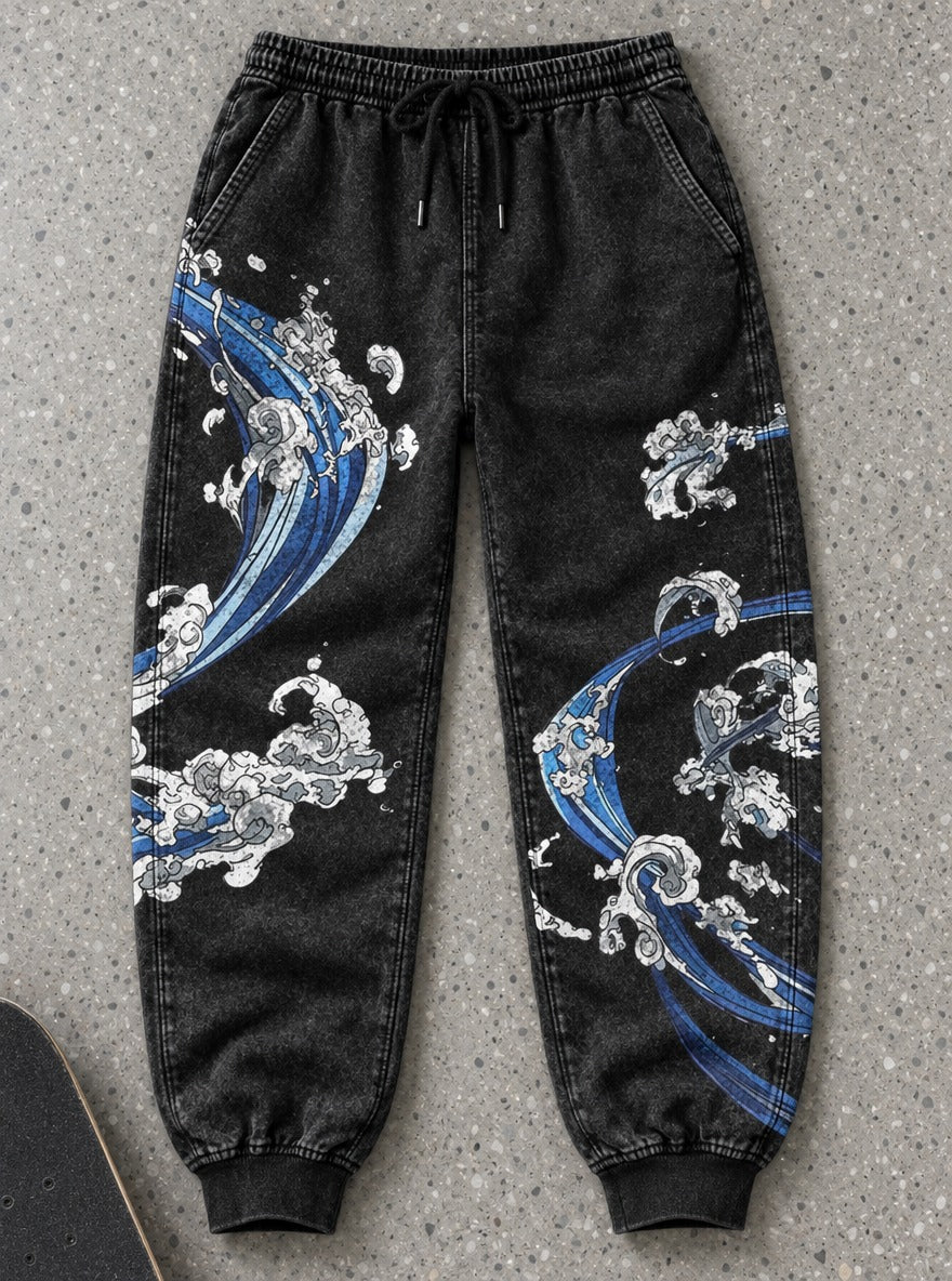 Water Breathing Joggers – Water Breathing Joggers – flat-lay | Demon Slayer