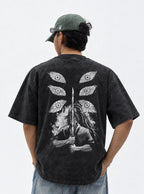 Kokushibo Eclipse – Black T-Shirt – model shot | Demon Slayer