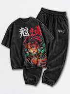 Slayers Tee & Joggers Combo – Tanjiro Blaze – mockup | Demon Slayer