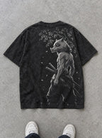 Wild Boar – Black T-Shirt – flat-lay | Demon Slayer