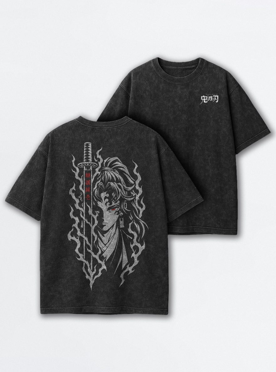 Yoriichi Blade – Black T-Shirt – mockup | Demon Slayer