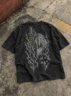 Zenitsu Blade – Black T-Shirt – flat-lay | Demon Slayer
