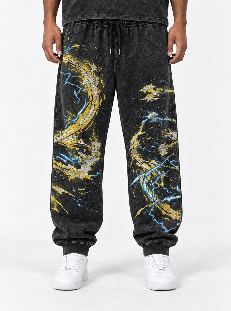 Thunder Breathing Joggers – Thunder Breathing Joggers – model shot | Demon Slayer