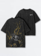 Zenitsu Thunderclap – Black T-Shirt – mockup | Demon Slayer