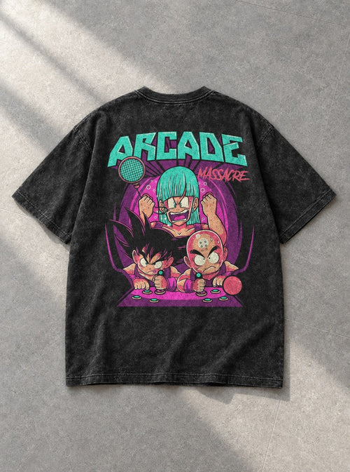Bulma's Arcade – T-Shirt – flat-lay | Dragon Ball
