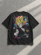 Gohan vs Cell – T-Shirt – flat-lay | Dragon Ball