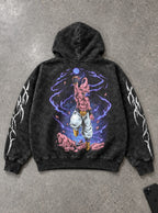 Kid Buu Blast – Hoodie – flat-lay | Dragon Ball