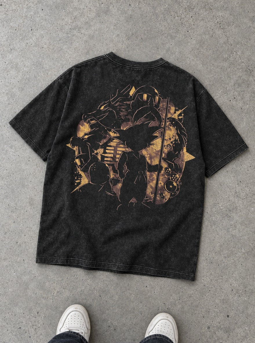 Kid Goku Shadow – T-Shirt – flat-lay | Dragon Ball