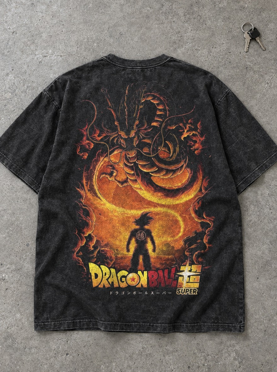 Shenron Summon – T-Shirt – flat-lay | Dragon Ball