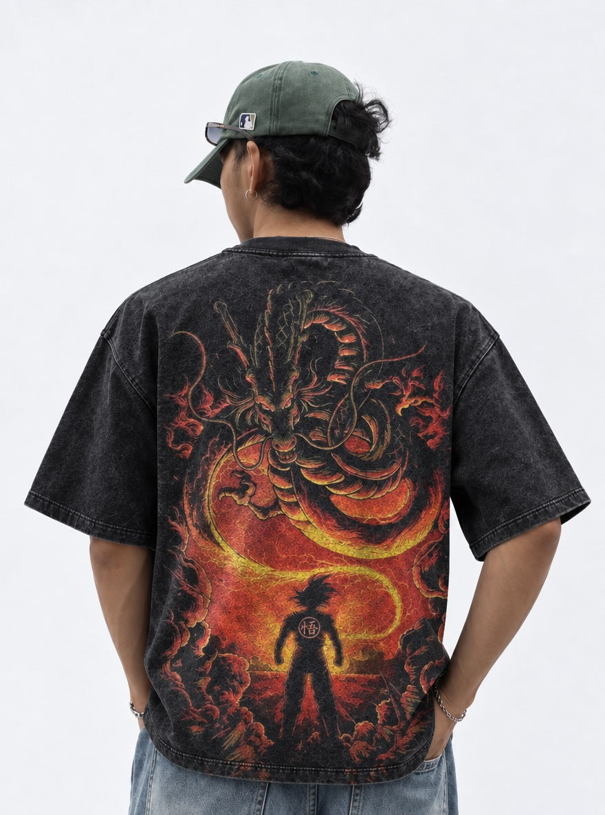 Shenron Inferno – T-Shirt – model shot | Dragon Ball