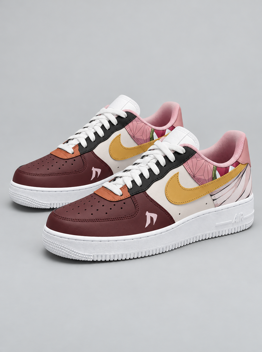 Nichirin Low-Top Sneakers – Nezuko Style A – pair hero | Demon Slayer