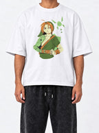 Edward Link – White Tee – model shot | Meme Tees