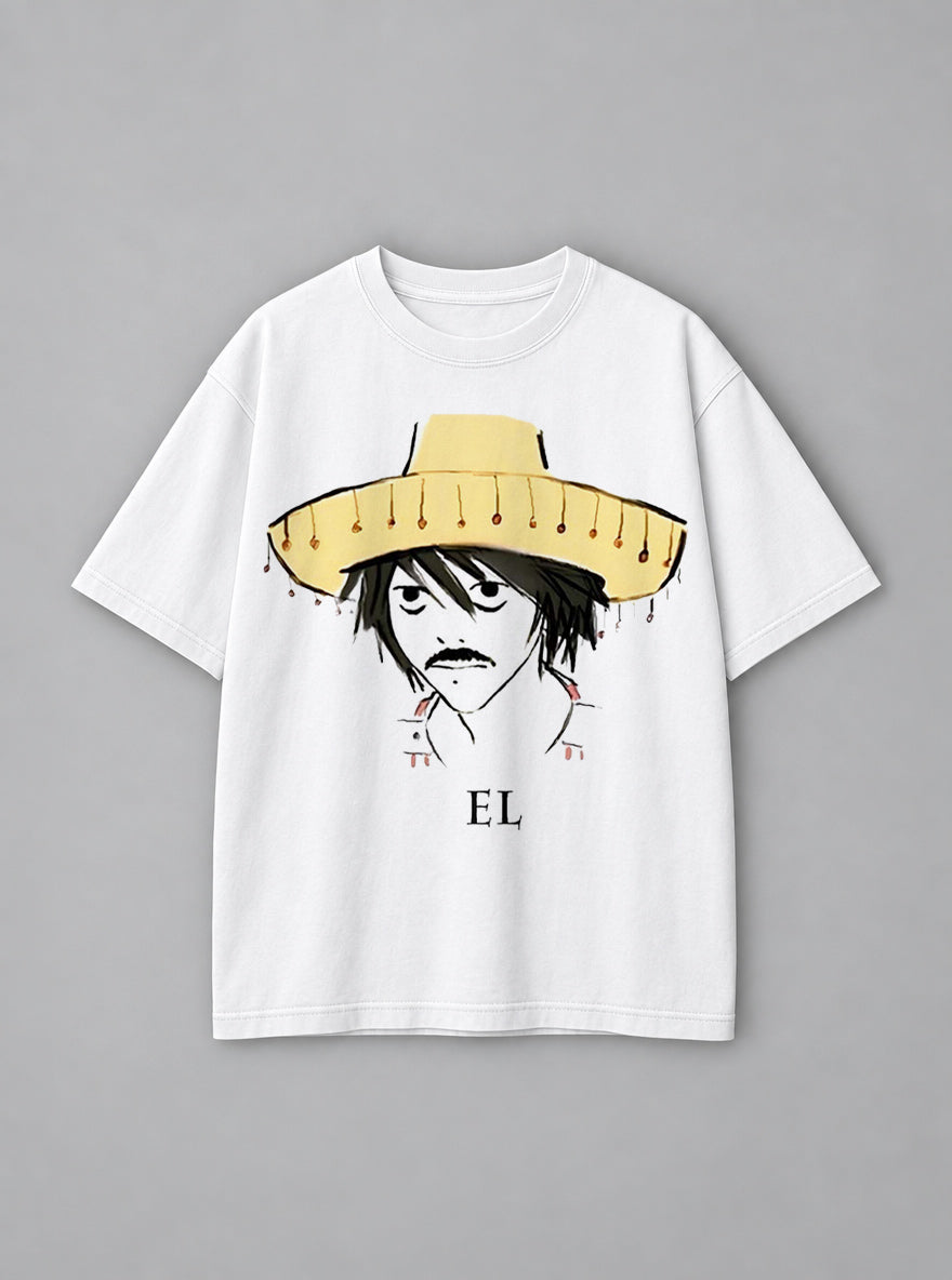 El D Note – White Tee – mockup | Meme Tees