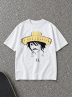 El D Note – White Tee – flat-lay | Meme Tees