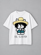 El Gato – White Tee – mockup | Meme Tees
