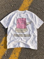 Eraser Head – White Tee – flat-lay | Meme Tees