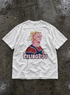 Erling Buu – White Tee – flat-lay | Meme Tees