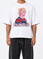Erling Buu – White Tee – model shot | Meme Tees