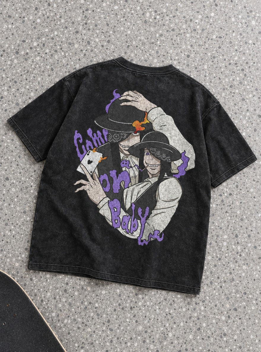 Ace Smoke – T-Shirt – flat-lay | Fire Force