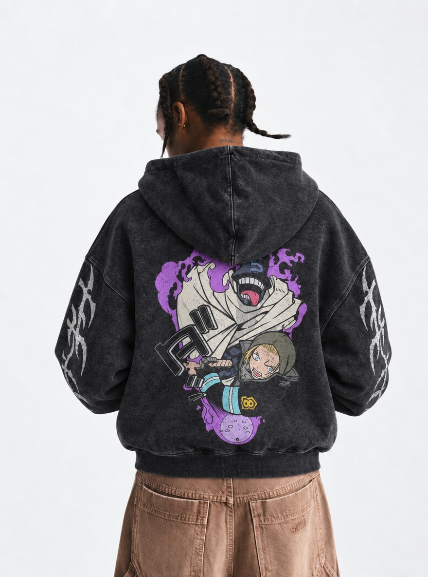 Cleaver Shade – Hoodie – model shot | Fire Force