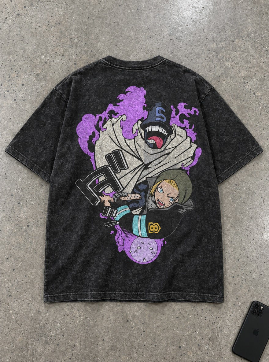 Cleaver Shade – T-Shirt – flat-lay | Fire Force