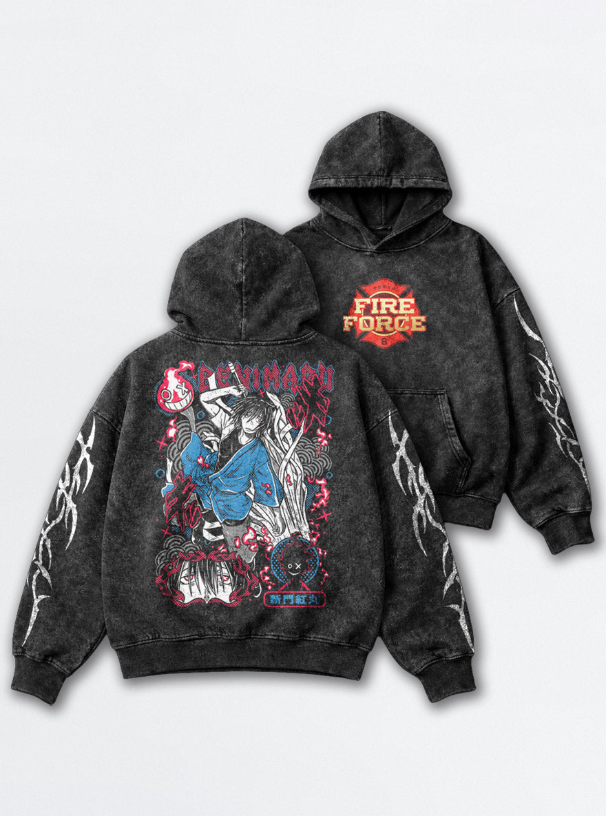 Crimson Lord – Hoodie – mockup | Fire Force