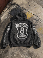 Eight Shield – Hoodie – flat-lay | Fire Force