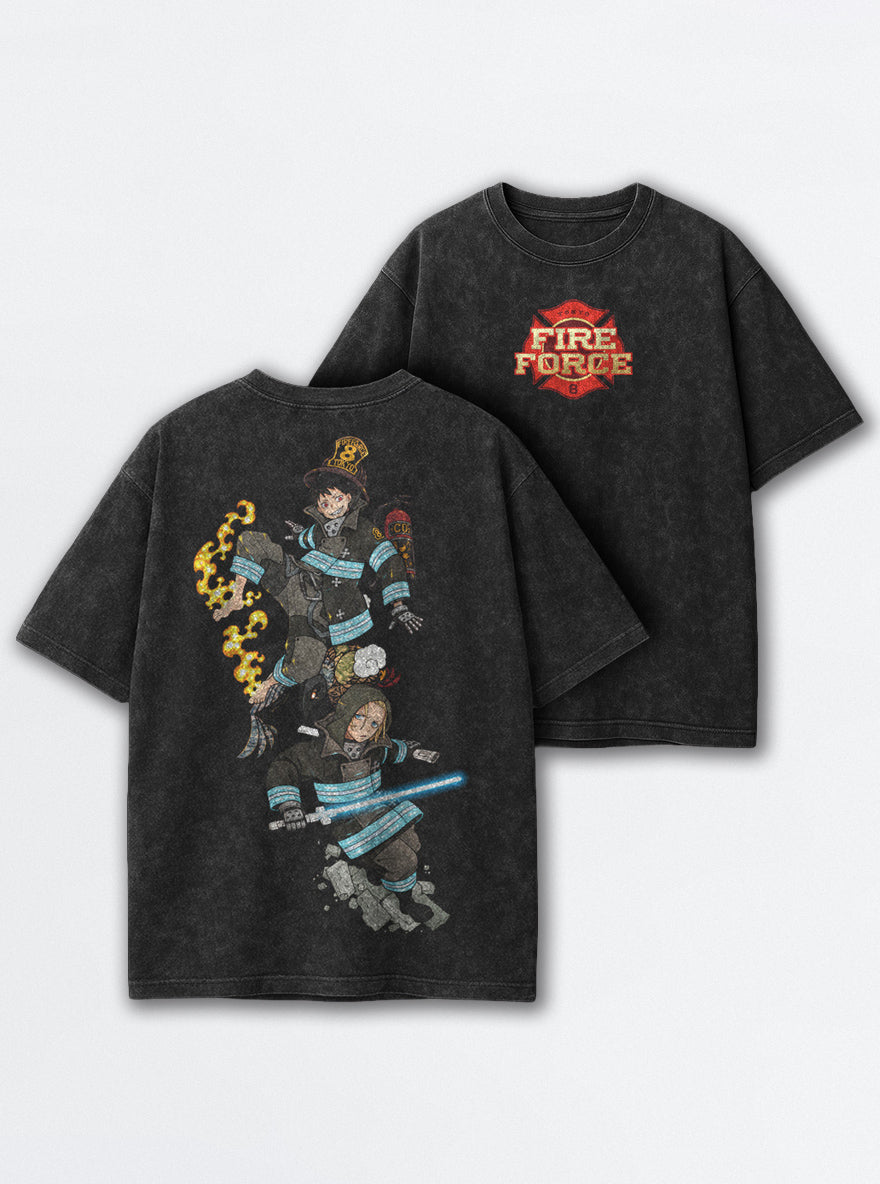 Flame Runner – T-Shirt – mockup | Fire Force