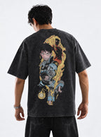 Grinning Flame – T-Shirt – model shot | Fire Force