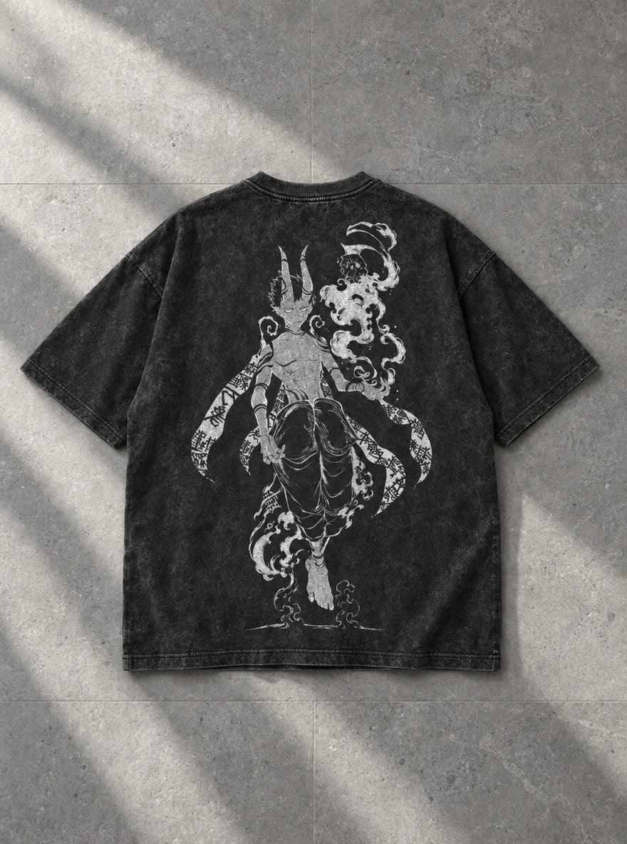 Horned Wraith – T-Shirt – flat-lay | Fire Force