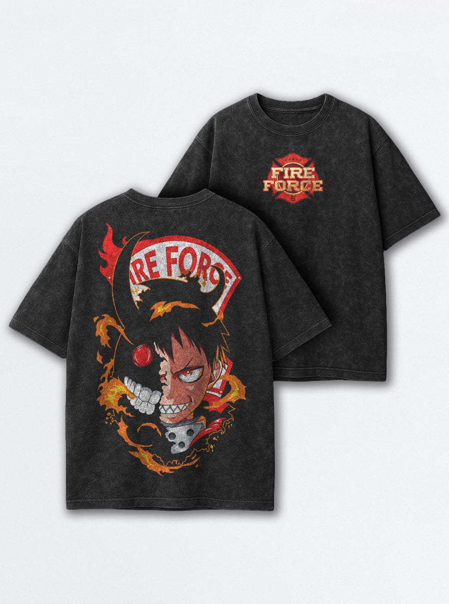 Infernal Split – T-Shirt – mockup | Fire Force