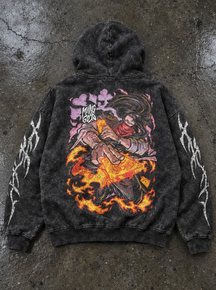 Joker Throw – Hoodie – flat-lay | Fire Force