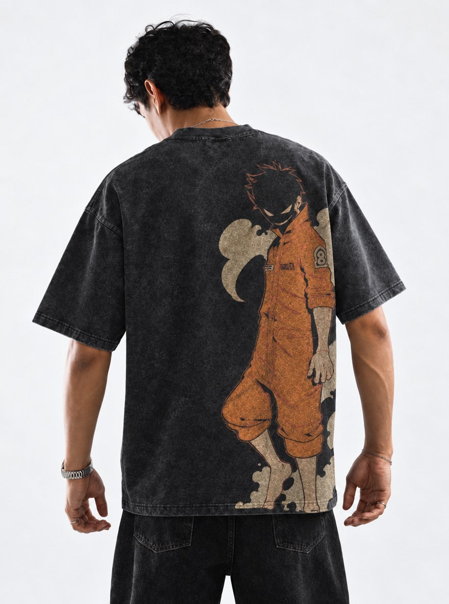 Shadow Smile – T-Shirt – model shot | Fire Force