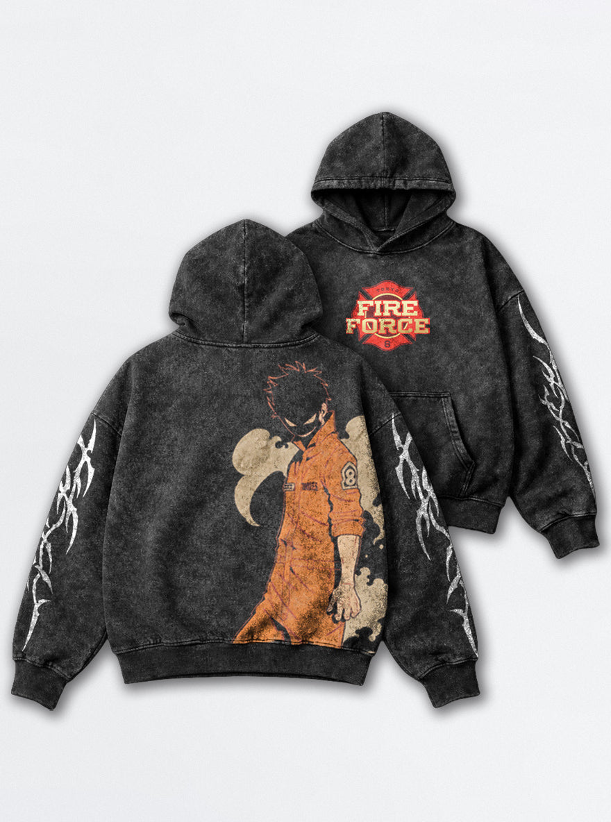 Shadow Smile – Hoodie – mockup | Fire Force