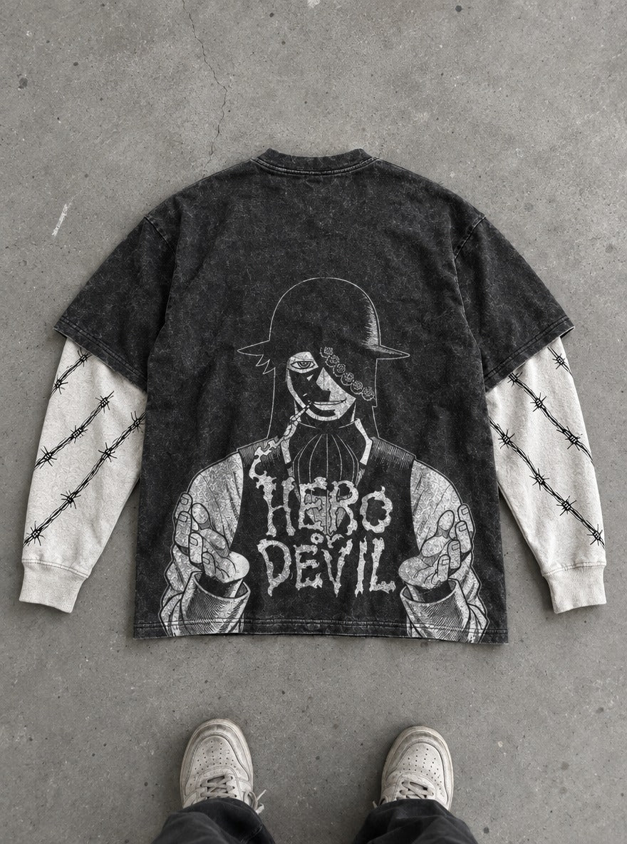 Smoke Reach – Double Sleeves – flat-lay | Fire Force