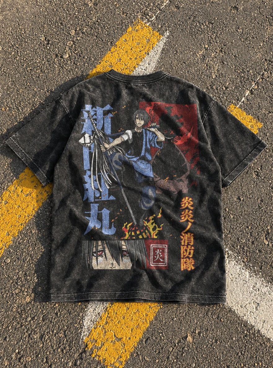 Spear Ember – T-Shirt – flat-lay | Fire Force