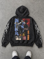 Spear Ember – Hoodie – flat-lay | Fire Force