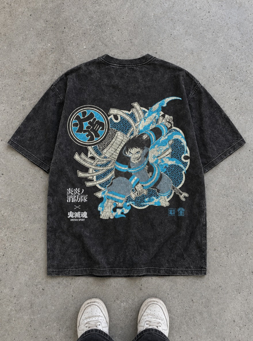 Spirit Blaze – T-Shirt – flat-lay | Fire Force