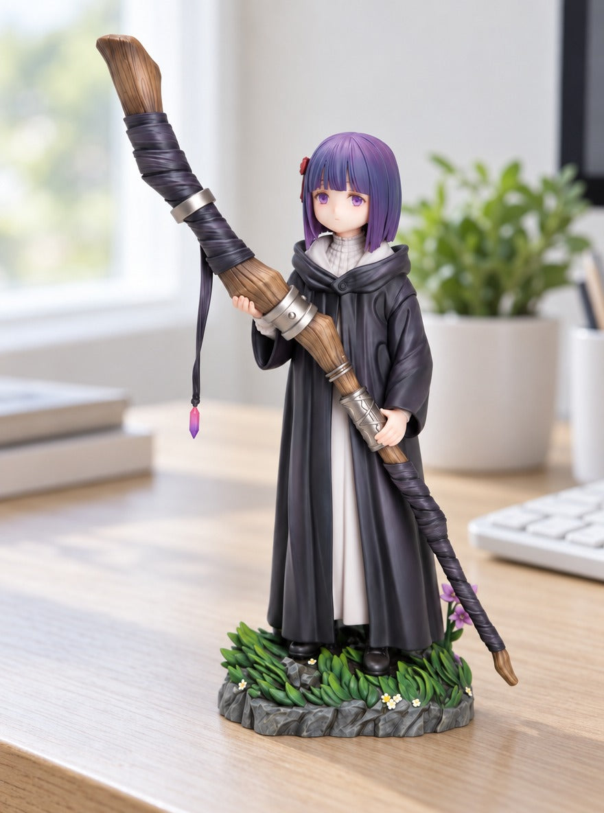Fern Staff Figure – on a desk | Frieren