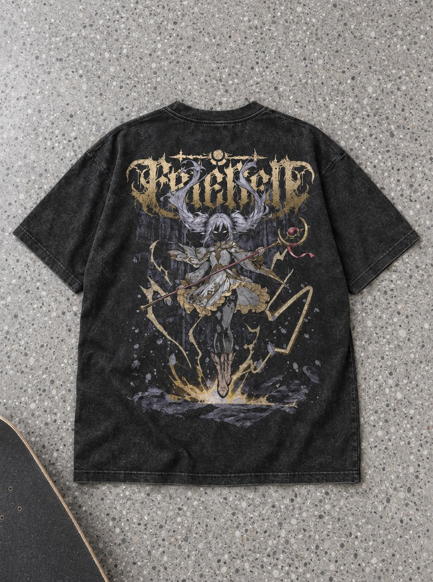 Frieren Gold Metal – T-Shirt – flat-lay | Frieren
