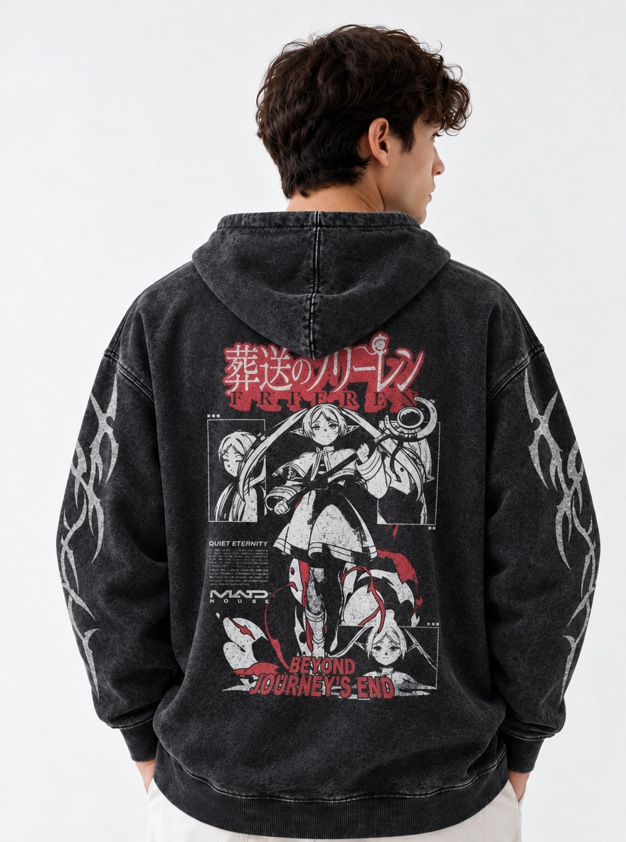 Frieren Quiet Eternity – Hoodie – model shot | Frieren